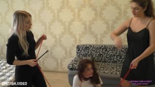 Lesbian girls   ServantsForGirls: Valeria, KIRA - Having fun with a stupid slave girl - Marionette, bondage and humiliation  Lezdom-5