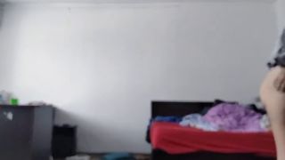 Hermina - Amateur wife crazy dance in the house naked. Hot wife cuts off her clothes.-9