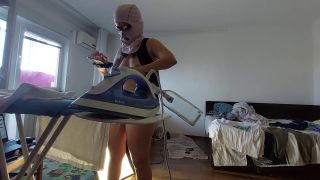 HairyMaid - Amateur wife does chores around the house naked.-9