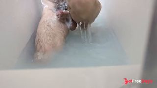 Soaping wet cock-4
