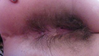 cuteblonde666 Winking my wet hairy asshole in closeup - Close-Ups-1