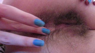 cuteblonde666 Winking my wet hairy asshole in closeup - Close-Ups-5