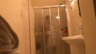 Spying on sister taking nude selfies in bathroom Hairy!-0