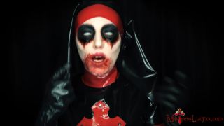online video 43 MistressLucyXX A Nun Possessed, lipstick fetish on femdom porn -8