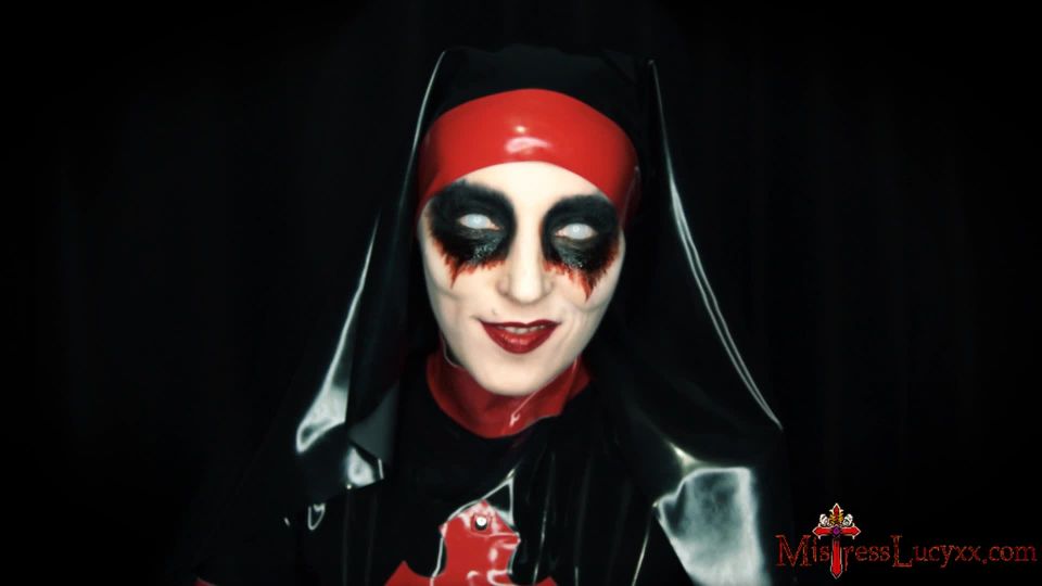 online video 43 MistressLucyXX A Nun Possessed, lipstick fetish on femdom porn 