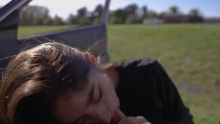 John and Sky - Horny Teen Sucked and Swallowed me on our Road Trip - Amateur POV [1080p] - Teen-5