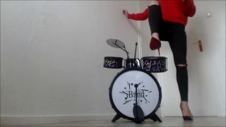 InkedDutch - Goddess Carmen plays drums (crush video)-2