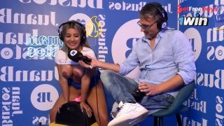 Latina Blonde Test Sybian and Sex Machine In Podcast, NatyDelgado, Juan Bustos-5