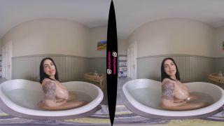 Big Titted Brunette Gets Soapy In The Bath While You Jerk Off-8