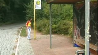 Online Fetish video Teen couple sex on bus stop-9