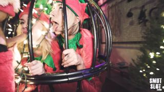 Sage Fox Naughty Elves Get Christmas Spankings-3