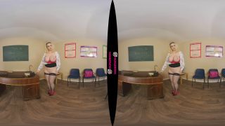 Busty JOI Teacher Wants To See Her Students MASSIVE DICK! (VR 180 3D-6