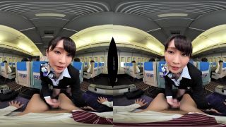 Kawagoe Yui, Nonomiya Misato, Kiritani Nao DSVR-582 【VR】 Hospitality Straddling With Uniform, Underwear, Naked Oma Co Air VR 2 - Stewardess-2