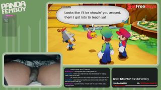 [GetFreeDays.com] PandaFemboy Plays Mario and Luigi Brothership Part 1 Porn Leak March 2023-4