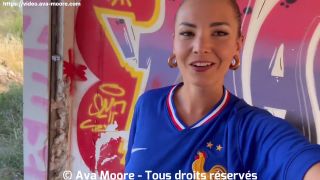 GIANT BUKKAKE  French Slut Sucks Strangers For Euro 2024 Of Football-2