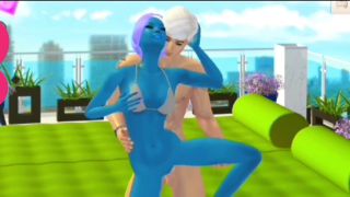 magentastar - Alien fucks her human pets-5