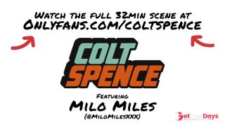 Colt Spence Teaches Sexy Twink Milo Miles A Hard Lesson with Big Cock and Balls-9