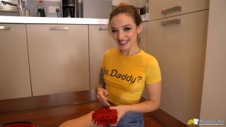 nylon femdom DownBlouse Jerk – Messy Work – Female Domination, Cleaning, wet-t-shirt on femdom porn-2