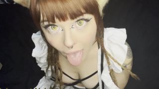 Many Vids: Olivia Jarden Kitty Maid Throats Cock With A Smile - Oliviajarden-6