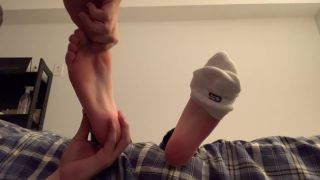 College Girl gives me a Footjob-0