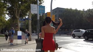 Littlesubgirl - 1 littlesubgirl asian squirter soaks public bench - Asian-0