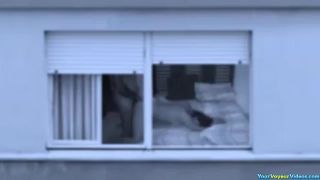 Mature couple fucking by the window-3