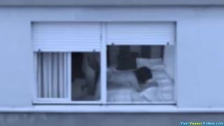 Mature couple fucking by the window-6