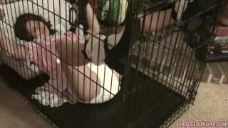 DiaperedonlineDolly Dolly Struggling Maid in Cage-3