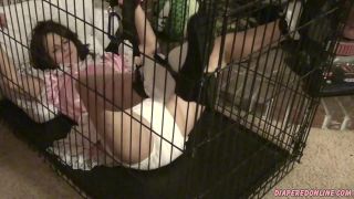 DiaperedonlineDolly Dolly Struggling Maid in Cage-6