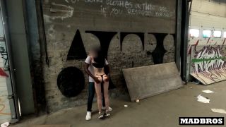 Onlyfans - A Little Tattooed Goth Cheats On Her Boyfriend And Gets Ass Fucked By a BBC In Urbex Madbrosx - Oral-4