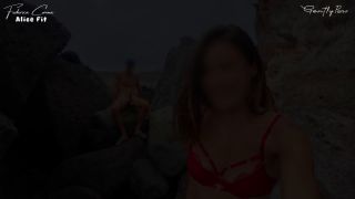 7107 BEACH HANDJOB during my Exhib Trip I Find the two Girls ...-6