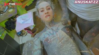 [GetFreeDays.com] Tattoo model Anuskatzz gets nipple piercings while anal fuck hardcore extreme rough sex BDSM fetish Sex Film April 2023-0