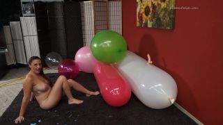 Custom Fetish - Melanie Grinds Pops Huge Balloons Cam 2 - Fetish-2