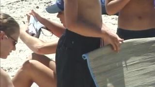 Perky Tits At The Beach Voyeur!-3