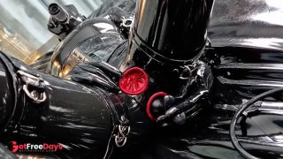 OnlyFans teaser - Latex catsuit with built-in vaginal and anal condoms-7