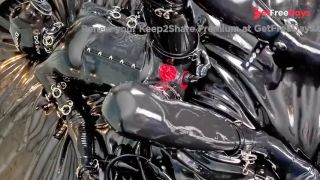 OnlyFans teaser - Latex catsuit with built-in vaginal and anal condoms-8