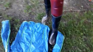 My Dirty Hobby - Shinylady2015 - Aussortierte Wetlook Lack Jacke & Regenjacke mit Gummistiefel im S... - Amateur-6