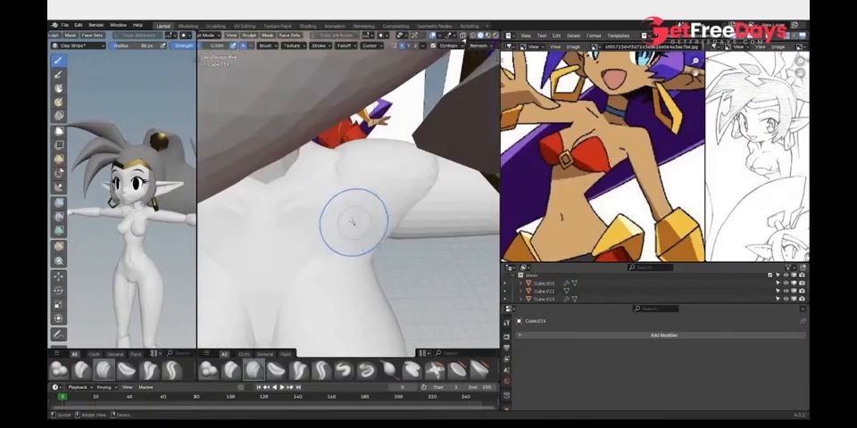 Shantae Modeling stream