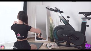 I Sucked My Personal TrainerS Cock And Fucked Him After My Morning Stretching  Jessi Q 1080p-3