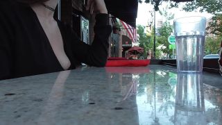 Shy Goth Exhibitionist Dinner Date And Bookstore Flashing-3