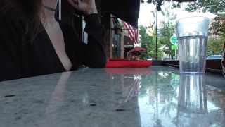 Shy Goth Exhibitionist Dinner Date And Bookstore Flashing-4