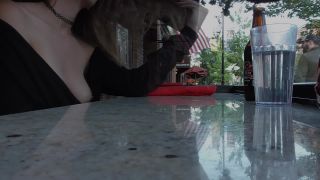 Shy Goth Exhibitionist Dinner Date And Bookstore Flashing-6