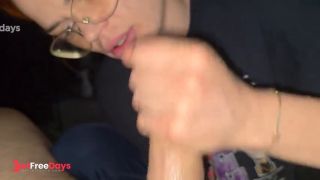 ASMR Blowjob, Close up blowjob from lovely redhead babe-7
