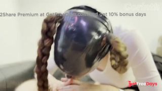 POV Kinky stepsister wakes you up and plays with your cock  Sloppy BJ, cum in mouth  Lily Corinth-8