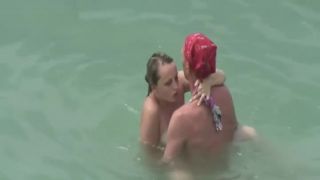 Two couple fucking in the water-0