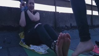 free video 29 Ticklish girl – Tickle Nail – Rooftop tickling – toes and fingers as tools - bdsm porn - bdsm porn bbw tits bdsm-7