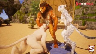 [GetFreeDays.com] Furry trio ends in creampie and squirting in intense Wild Life sex Sex Video July 2023-0