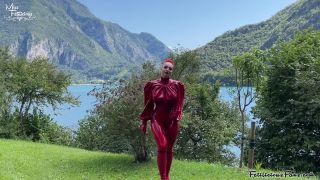 FetiliciousFans SiteRipPt 2Red Latex Blouse 1-2