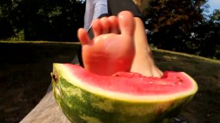 free porn video 23 blonde bdsm femdom porn | Feet Cruush Watermelon | blonde goddess-5