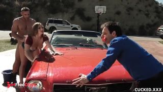 Skylar Snow is a Big Tit Nympho Who Cucks Her Husband with the Car Polisher-5